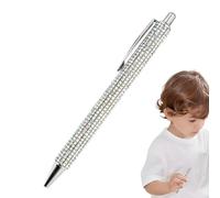 Naqqios Penstone Ballpoint Pen - Pens Scintillant | Strinais À Billes Penns Penns Éblouissants, Rétractables Avec Crystal Bling Pour, Étudiants, Esquisses, lses Examens, L'écriture En D
