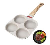 Naqqios Poêle à omelette - Poêle à oeufs antiadhésif 4 tasses | Ustensiles de cuisine universels pour le petit-déjeuner, pour hamburgers, omelettes et crêpes