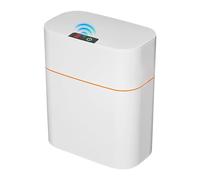 Naqqios Poubelle intelligente sans contact avec capteur de mouvement pour salle de bain - Poubelle intelligente avec couvercle - Petite poubelle automatique sans contact