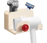 Naqqios Rack de sèche-cheveux mural, séchoir à cheveux pour coiffeurs | Outil d'organisation sûr et inoffensif pour la chambre, la salle de bain familiale, le Hôt