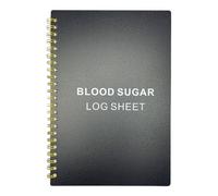 Naqqios Registre du sucre dans le sang - Journal de planification de l'alimentation, organisateur de visites médicales | Enregistrement de la pression artérielle, fournitures d'écriture pour