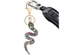 Naqqios Serpent Serpent Porte-clés 2025, Ornement De Clé Suspendue Pour L'année Du Serpent | Porte Clé Serpent Strass Pour Voiture, Noël Et Nouvel An Pour Femmes