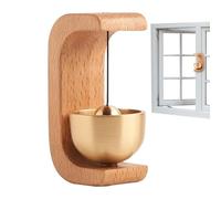 Naqqios Sonnette magnétique - Sonnette en bois, sonnette décorative pour porte en bois bruyant | Ornement d'intérieur pour réfrigérateur, portes en fer, sonnette pour maison, magasin