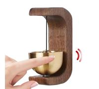 Naqqios Sonnette magnétique - Sonnette en bois, sonnette décorative pour porte en bois bruyant | Ornement d'intérieur pour réfrigérateur, portes en fer, sonnette pour maison, magasin