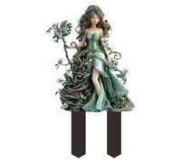 Naqqios Stakes De Jardin - Panneaux De Pieu De Jardin De Fées Acrylique, Pari Décoratif De Patio | Figurine De Fées De Jardin, Balcon Portable Piquet De Jardin, Décoration D'art Robuste