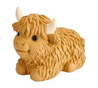 Naqqios Statue de vaches des hautes terres - Statue de bétail des hautes terres, ornement de jardin | Statue de table, ornements de sculpture d'animaux de ferme pour table de cuisine