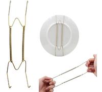 Naqqios Support Mural Pour Petites Assiettes - Clips De Fixation Murale | Supports Muraux Pour Petites Assiettes, Supports Muraux Décoratifs, Supports Métalliques Réglables Pour Présentoirs