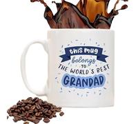 Naqqios Tasses à café de père fils, la meilleure tasse pour papa du monde - Tasse à café Le meilleur fils du monde de 350 ml - Tasse de papa de nouveauté, les meilleures tasses en céramique du papa et