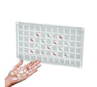 Naqqios Vitrine de pierres précieuses, boîte de coquillages | Boîte de rangement magnétique pour coquillages | Étagères de vitrine en acrylique transparent, bibelot décoratif avec étoile de mer et