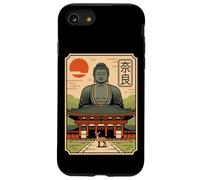 Nara Deer Japan Retro Todaiji Temple Japonais Kanji Souvenir Coque pour iPhone SE (2020) / 7/8
