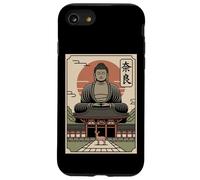 Nara Deer Japan Retro Todaiji Temple Japonais Kanji Souvenir Coque pour iPhone SE (2020) / 7/8