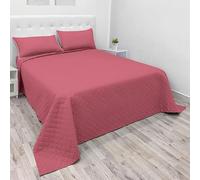 NARCISO Dessus de Lits et Couvre-Lits 2 Personnes 260x270cm, Couverture Légère été en Microfibre, Dessus de Lit 2 Personnes Tissage de Couleur Unie
