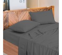 NARCISO Parure de Lit, Drap Lit 1 Personne 130x200 en Coton Made in Italy, Bed Sheets Composé de 1 Drap Housse 130x200, 1 Plat 190x290, 1 Taie d'oreiller 50x80
