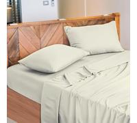 NARCISO Parure de Lit, Drap Lit 1 Personne 90x200 en Coton Made in Italy, Bed Sheets Composé de 1 Drap Housse 90x200, 1 Plat 150x290, 1 Taie d'oreiller 50x80