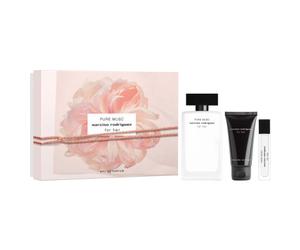 Narciso Rodriguez - Coffret For Her Pure Musc Coffret Pour Femme Eau De Parfum 100ml + Vapo 10ml + Lait Corps 50ml - Kapao Parfumerie en ligne française