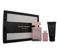 Narciso Rodriguez For Her Coffret cadeau Eau de parfum 50 ml (contient 50 ml EDP, 50 ml de lotion pour le corps et 7,5 ml miniature)