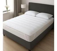 NARCISO Topper pour lit simple 80 x 190 cm, matelassé, matelas simple avec rembourrage 500 g/m², en polyester doux avec technologie de remplissage innovante, fabriqué en Italie, tissu extérieur