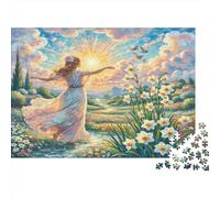 Narcisse 1000 Piece Carton Épais Danseuse de Fleurs Coffret Puzzle Adultes Ultra-Difficile Cadeau Fête Mères Cadeau Anniversaire Montage 52x38cm/1000pcs