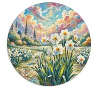 Narcisse 1000 Piece Puzzle Rond, pour Enfants Adulte Éducatif Unique Jigsaw pour La Famille Amis 12 Ans De Qualité Supérieure 1000pcs (67.5x67.5cm)