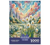 Narcisse 1000 Pièces Puzzle pour Adultes Jeux De Défi Familial Divertissement Apaisant Cultiver l'esprit D'équipe pour Hommes, Femmes, Seniors 38x26cm/1000pcs
