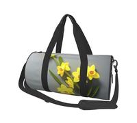 Narcisse Flowers - Sac de voyage rond de grande capacité avec plusieurs poches, léger et pliable pour salle de sport, week-end, voyage.