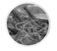 Narcisse Nicaise Aventures Périlleuses Sea Monster Beach Serviette Plage Couverture Plage Tapis De Yoga