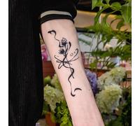 Narcisse Pattern Herbal Juice Tattoo sticker imperméable semi - permanent Juice sexy bras de femme