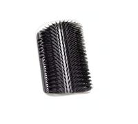 NarcNton Brosse à poils de chat, chatouille, peigne, masseur pour chat, toiletteur automatique, épilateur, accessoires de chaton, fournitures de toilettage petit, noir + menthe