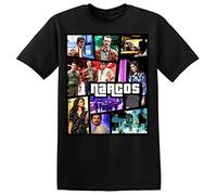 Narcos GTA Parody Poster Men's T-shirt Extra Large