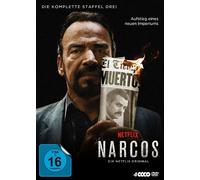 NARCOS-STAFFEL 3 - PEDRO/ALCAZAR,DAMIAN/DENIS,FRANCISCO/+ PASCAL - 4 DVD NEUF