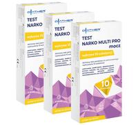 Narcotest Diather Narko Multi Pro pour la détection de drogues dans l’urine - 10 substances différentes 3 pcs.