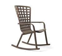 NARDI fauteuil à bascule pour l'extérieur FOLIO ROCKING TABAC