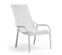 NARDI, Fauteuil De Jardin Net Lounge Blanc, Mobilier Chaises Fauteuils