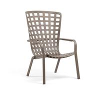 NARDI fauteuil pour l'extérieur FOLIO (Gris tourterelle - Polypropylène PRV)