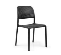 NARDI set de 2 chaises BORA BISTROT pour extérieur CONTRACT COLLECTION (Anthracite - Polypropylène)