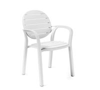 NARDI set de 2 fauteuils PALMA pour extérieur GARDEN COLLECTION (Blanc - Polypropylène)