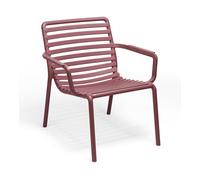 NARDI set de 2 fauteuils pour extérieur DOGA RELAX (Marsala - Polypropylène PRV)