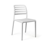 NARDI set de 4 chaises COSTA BISTROT pour extérieur CONTRACT COLLECTION (Blanc - Polypropylène)