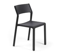 NARDI set de 4 chaises pour extérieur TRILL BISTROT (Anthracite - Polypropylène PRV)