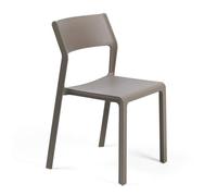 NARDI set de 4 chaises pour extérieur TRILL BISTROT (Gris tourterelle - Polypropylène PRV)