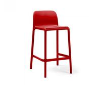 NARDI set de 4 tabourets pour l'extérieur FARO MINI (Rouge - Polypropylène PRV)