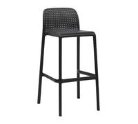 NARDI set de 4 tabourets pour l'extérieur LIDO (Anthracite - Polypropylène PRV)