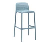 NARDI set de 4 tabourets pour l'extérieur LIDO (Bleu clair - Polypropylène PRV)
