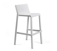 NARDI set de 4 tabourets pour l'extérieur TRILL STOOL (Blanc - Polypropylène PRV)