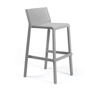 NARDI set de 4 tabourets pour l'extérieur TRILL STOOL (Gris - Polypropylène PRV)