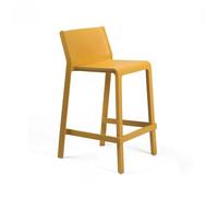 NARDI set de 4 tabourets pour l'extérieur TRILL STOOL MINI (Moutarde - Polypropylène PRV)