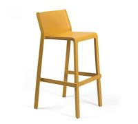 NARDI set de 4 tabourets pour l'extérieur TRILL STOOL (Moutarde - Polypropylène PRV)
