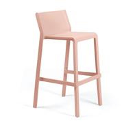 NARDI set de 4 tabourets pour l'extérieur TRILL STOOL (Rosa bouquet - Polypropylène PRV)