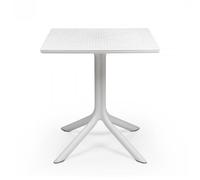 NARDI table carré pour l'extérieur CLIP 70 (Blanc - Fibre de verre polypropylène et DurelTOP)