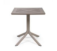 NARDI table carré pour l'extérieur CLIP 70 (Gris tourterelle - Fibre de verre polypropylène et DurelTOP)